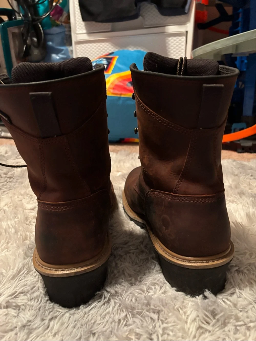 Irish Setter Brown Leather Lace-Up Work Boots